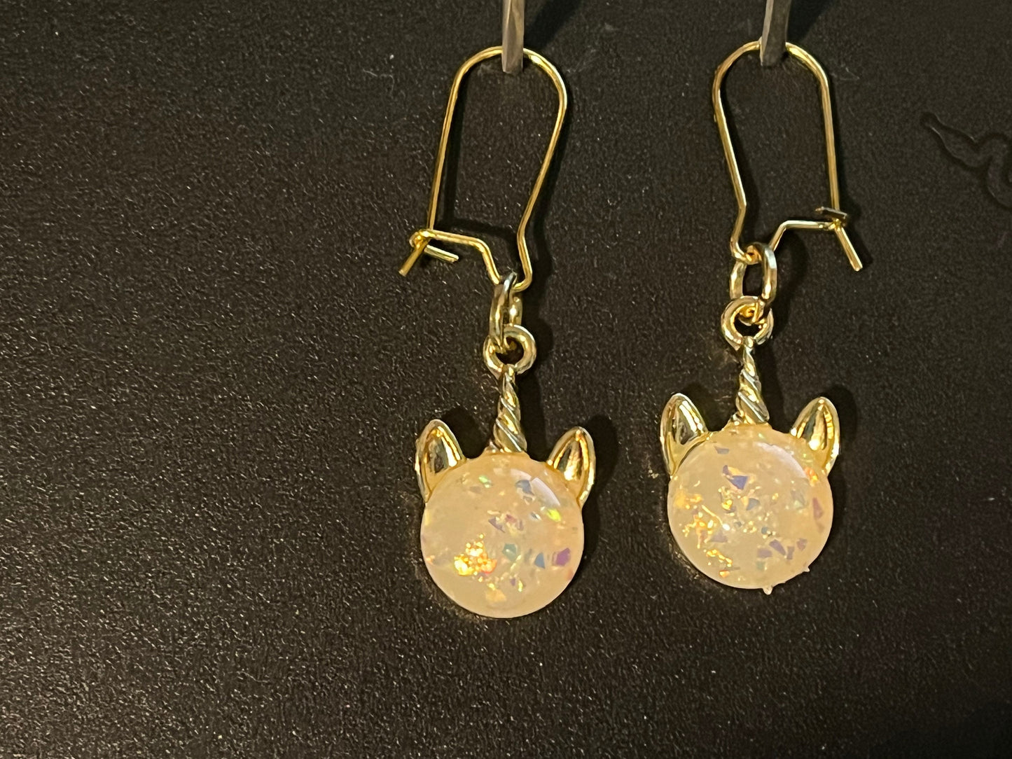 Unicorn Sparkle Cabochon Earrings